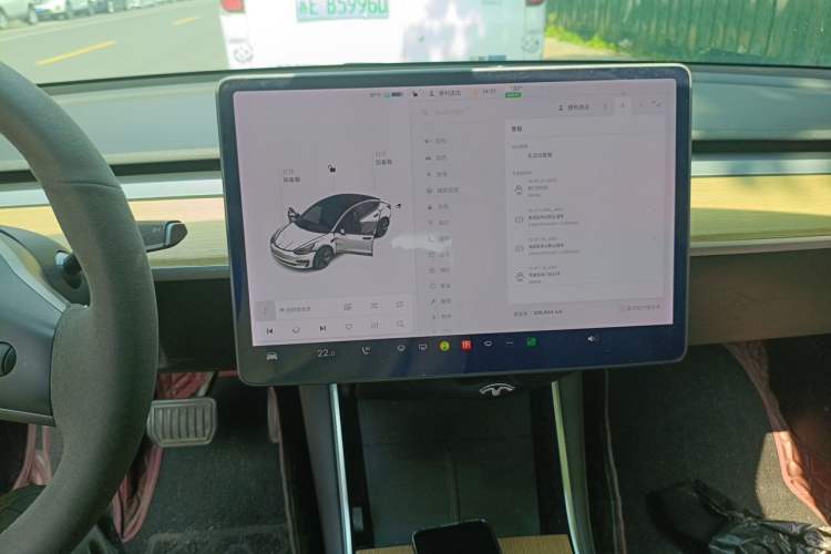 Used Tesla Model 3 2020 Standard Range Rear-Wheel Drive Upgraded Version Audio And AC Panel