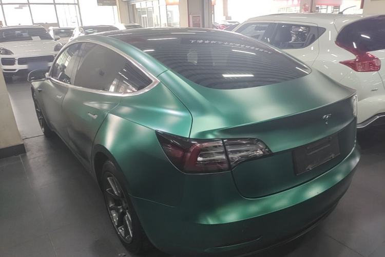 Used Tesla Model 3 2020 Refreshed Version Long-Range Rear-Wheel Drive Rear Left 45 Deg