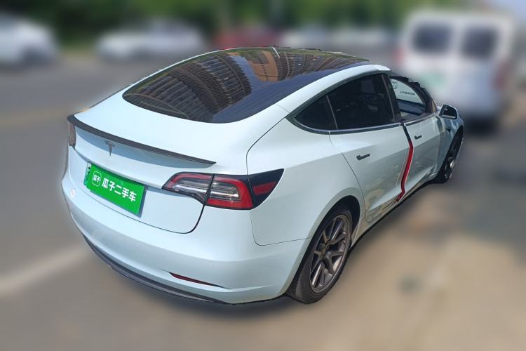 Used Tesla Model 3 2020 Standard Range Rear-Wheel Drive Upgraded Version Rear Right 45 Deg