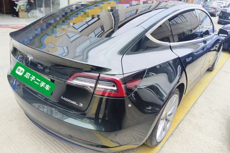 Used Tesla Model 3 2020 Standard Range Rear-Wheel Drive Upgraded Version Rear Right 45 Deg