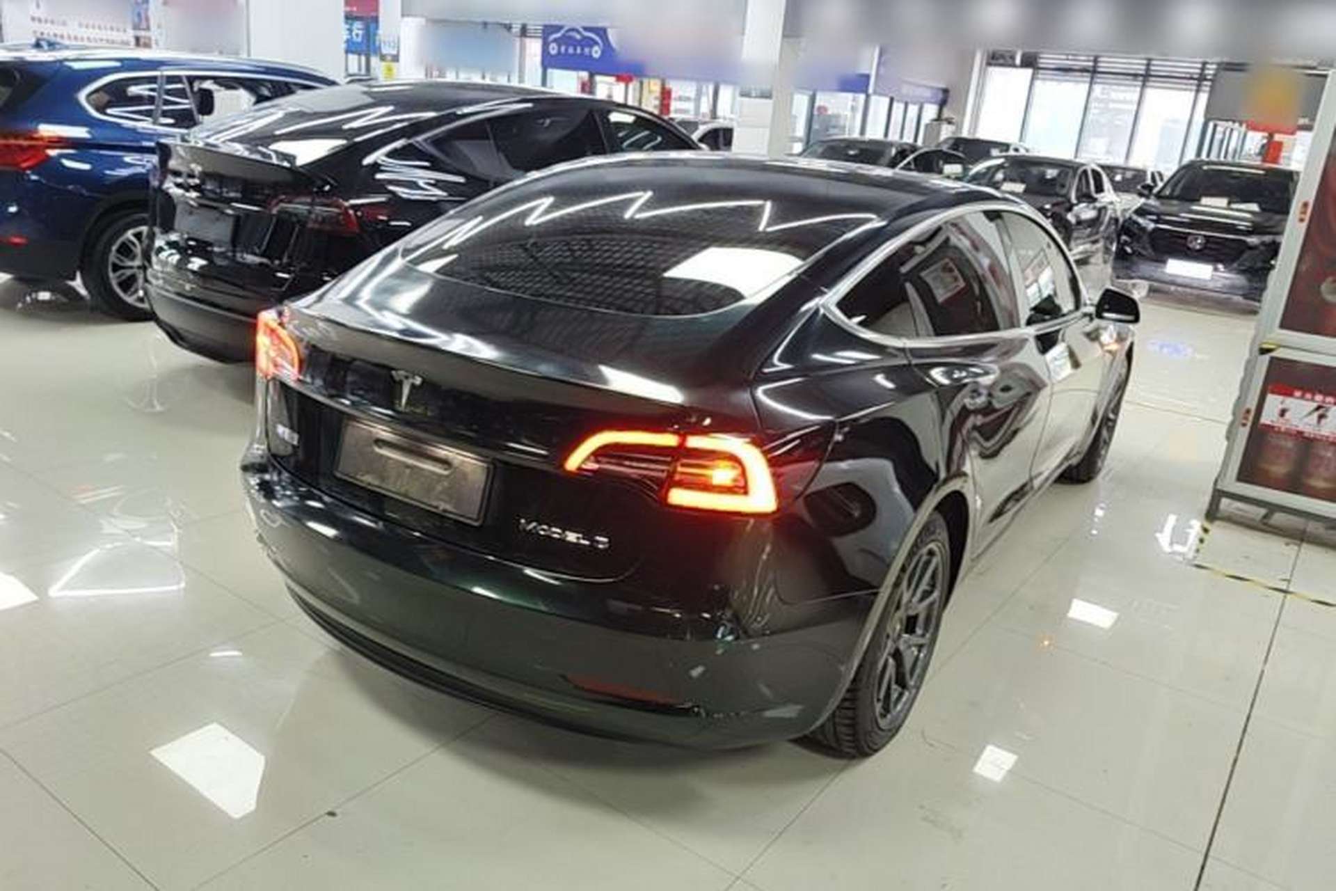 Used Tesla Model 3 2020 Standard Range Rear-Wheel Drive Upgraded Version Rear Right 45 Deg