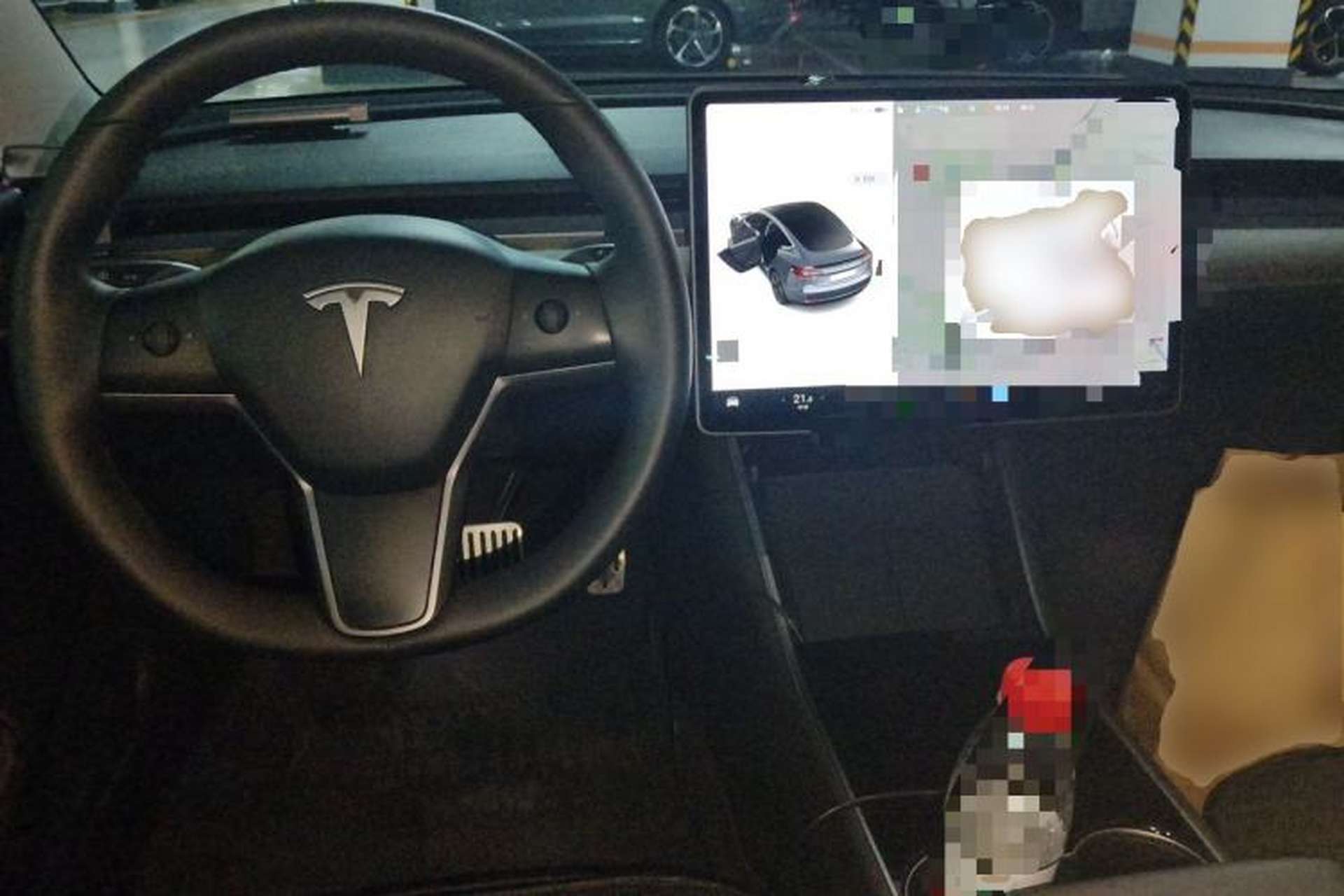 Used Tesla Model 3 2020 Long-Range Rear-Wheel-Drive Version Center Console