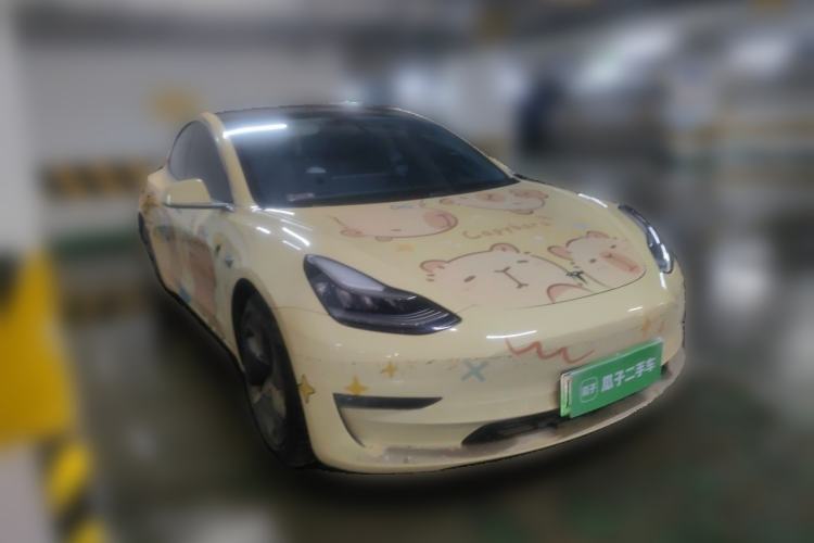 Used Tesla Model 3 2020 Refreshed Version Long-Range Rear-Wheel Drive Front Right 45 Deg
