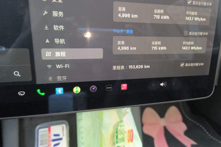 Used Tesla Model 3 2020 Standard Range Rear-Wheel Drive Upgraded Version Odometer Close Up
