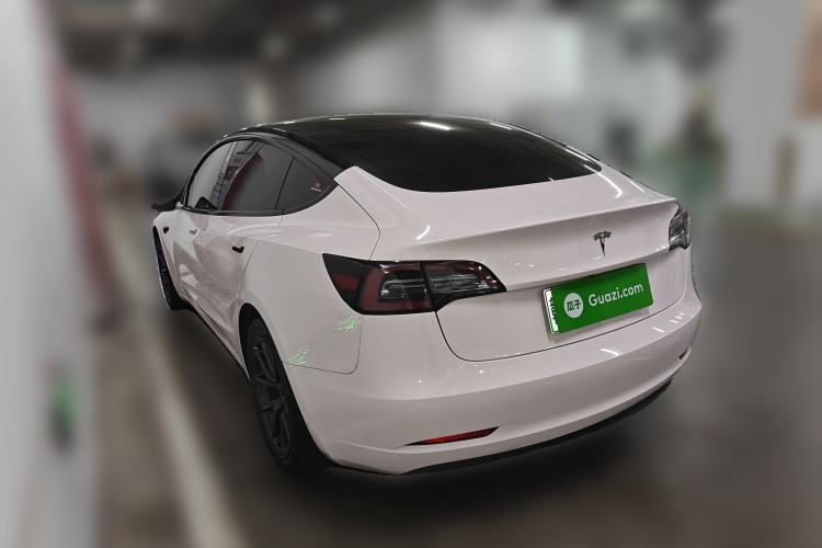 Used Tesla Model 3 2020 Refreshed Version Long-Range Rear-Wheel Drive Rear Left 45 Deg