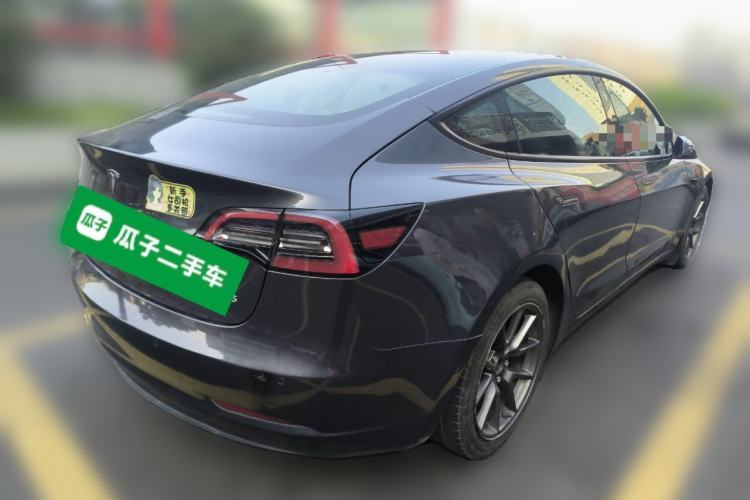 Used Tesla Model 3 2020 Standard Range Rear-Wheel Drive Upgraded Version Rear Right 45 Deg