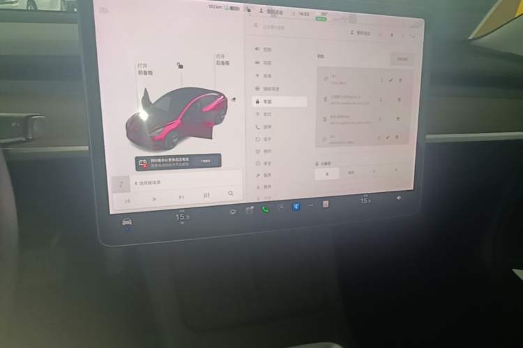Used Tesla Model 3 2020 Revised Version Standard Range Rear-Wheel Drive – Upgraded Edition Audio And AC Panel