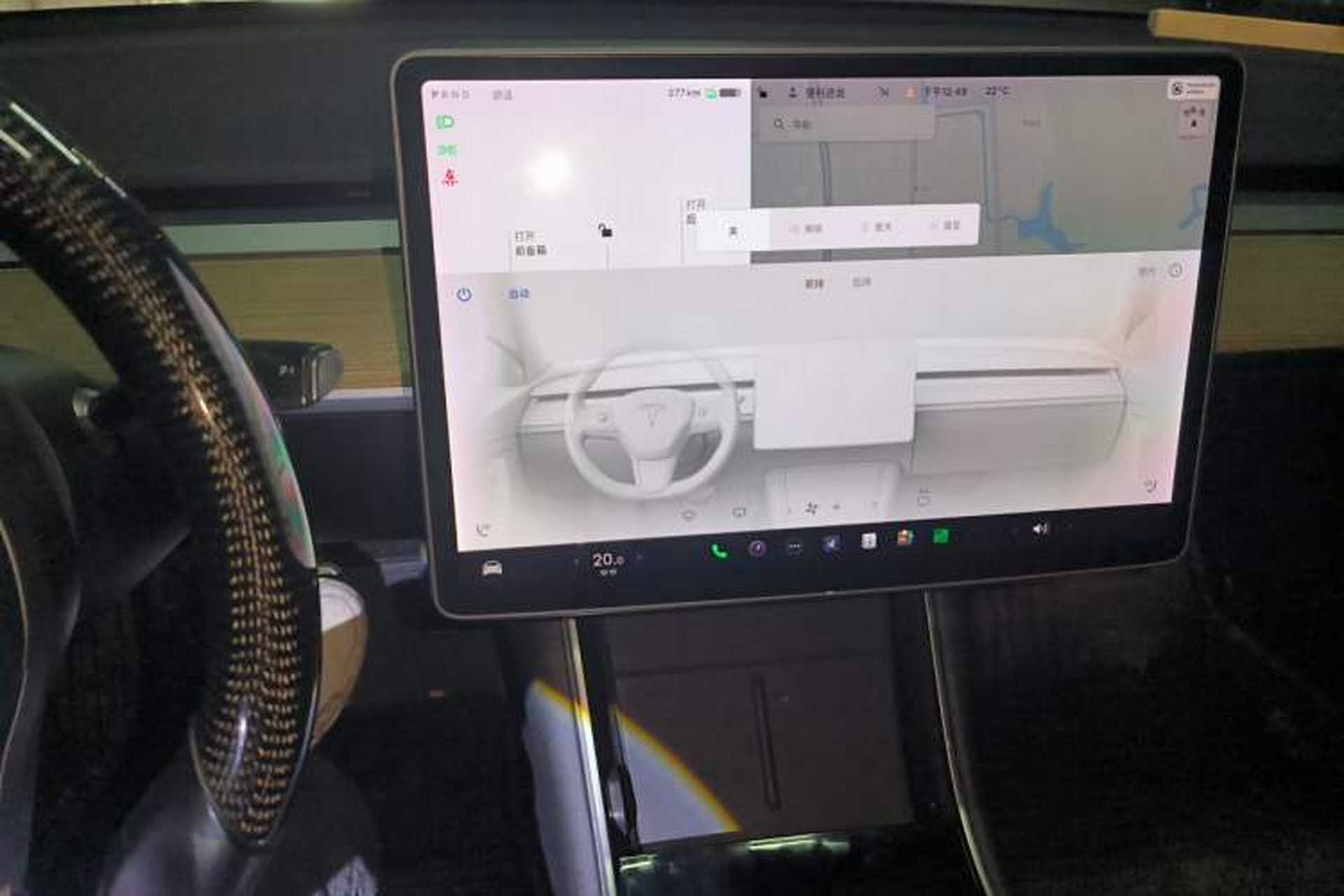 Used Tesla Model 3 2020 Refreshed Version Long-Range Rear-Wheel Drive Audio And AC Panel