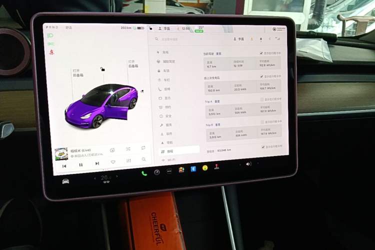 Used Tesla Model 3 2020 Revised Version Standard Range Rear-Wheel Drive – Upgraded Edition Audio And AC Panel