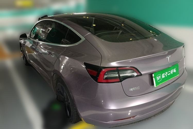 Used Tesla Model 3 2020 Refreshed Version Long-Range Rear-Wheel Drive Rear Left 45 Deg