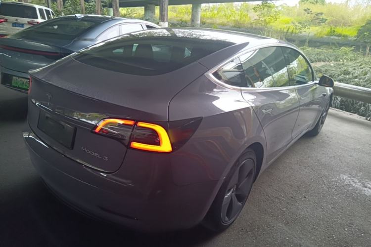 Used Tesla Model 3 2020 Refreshed Version Long-Range Rear-Wheel Drive Rear Right 45 Deg