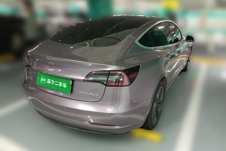 Used Tesla Model 3 2020 Refreshed Version Long-Range Rear-Wheel Drive Rear Right 45 Deg
