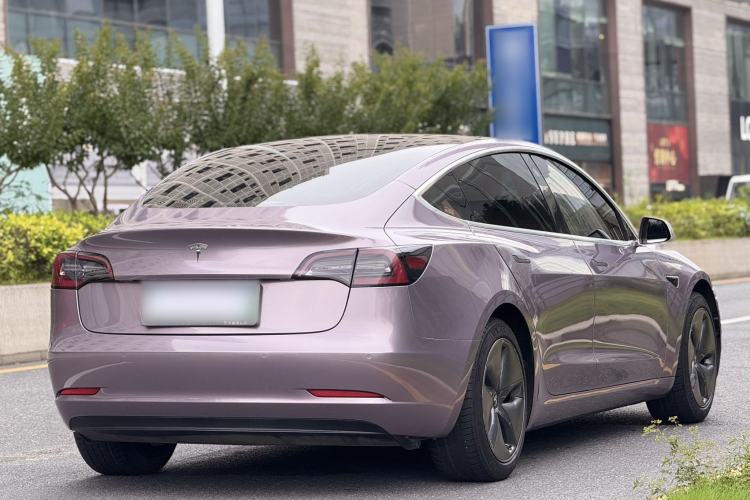 Used Tesla Model 3 2020 Refreshed Version Long-Range Rear-Wheel Drive Rear Right 45 Deg