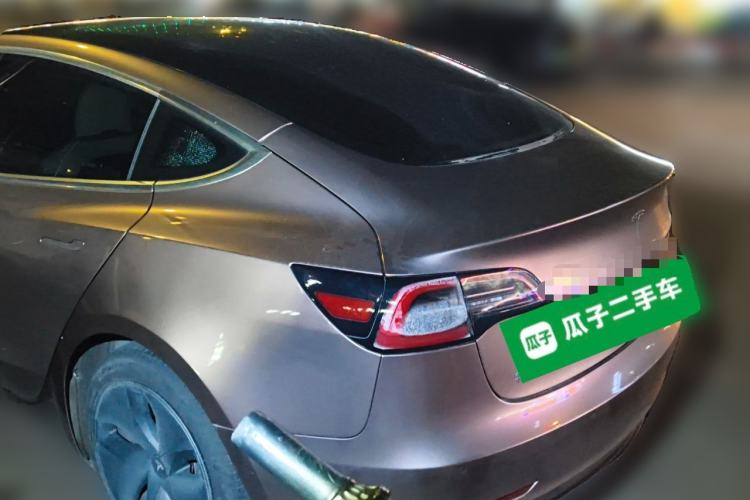 Used Tesla Model 3 2020 Refreshed Version Long-Range Rear-Wheel Drive Rear Left 45 Deg