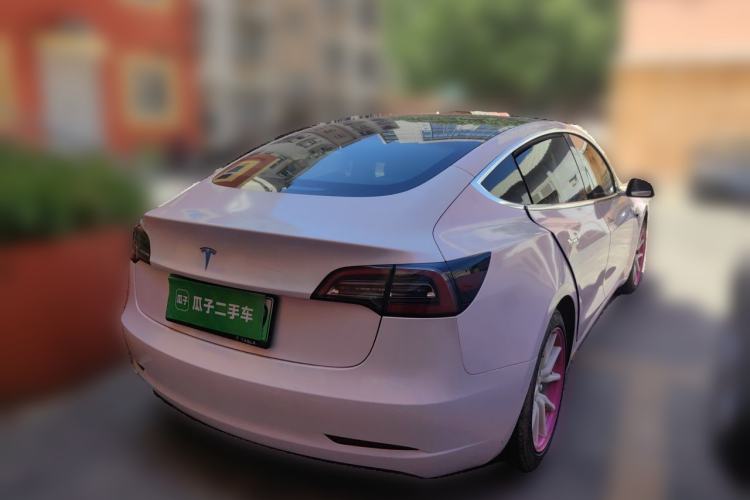 Used Tesla Model 3 2020 Refreshed Version Long-Range Rear-Wheel Drive Rear Right 45 Deg