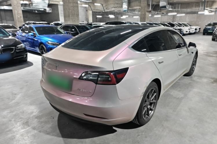 Used Tesla Model 3 2020 Standard Range Rear-Wheel Drive Upgraded Version Rear Right 45 Deg