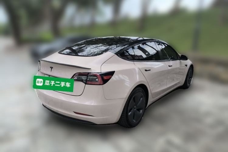 Used Tesla Model 3 2020 Standard Range Rear-Wheel Drive Upgraded Version Rear Right 45 Deg
