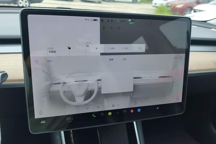 Used Tesla Model 3 2020 Standard Range Rear-Wheel Drive Upgraded Version Audio And AC Panel