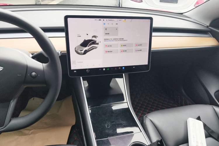 Used Tesla Model 3 2020 Standard Range Rear-Wheel Drive Upgraded Version Audio And AC Panel