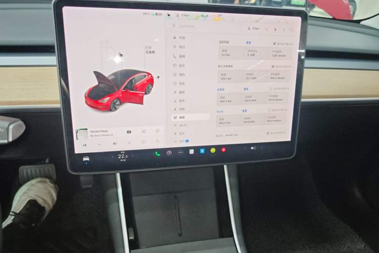 Used Tesla Model 3 2020 Revised Version Standard Range Rear-Wheel Drive – Upgraded Edition Audio And AC Panel