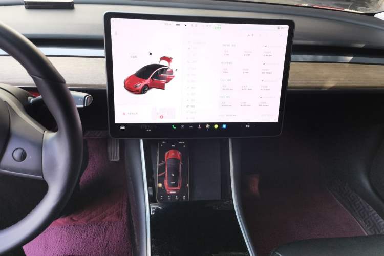 Used Tesla Model 3 2020 Refreshed Version Long-Range Rear-Wheel Drive Audio And AC Panel