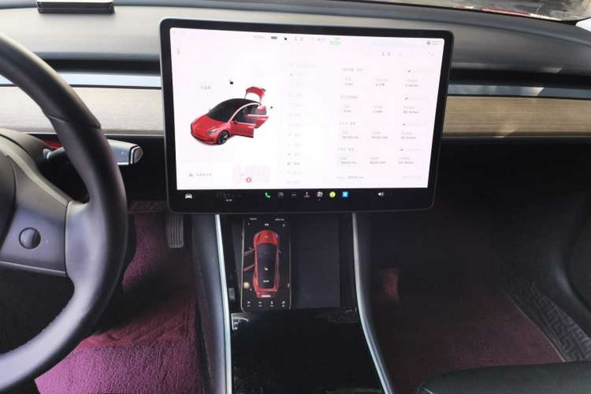 Used Tesla Model 3 2020 Refreshed Version Long-Range Rear-Wheel Drive Audio And AC Panel