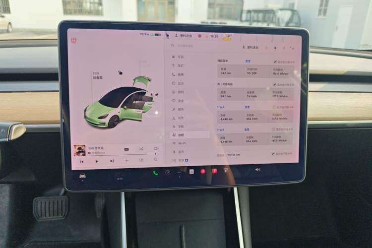 Used Tesla Model 3 2020 Standard Range Rear-Wheel Drive Upgraded Version Audio And AC Panel