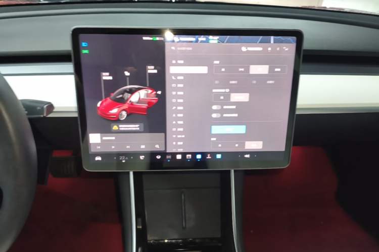 Used Tesla Model 3 2020 Refreshed Version Long-Range Rear-Wheel Drive Audio And AC Panel