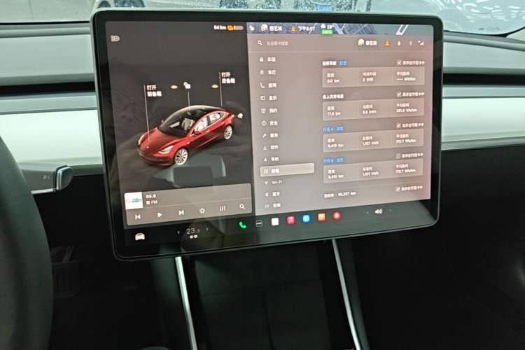 Used Tesla Model 3 2020 Refreshed Version Long-Range Rear-Wheel Drive Audio And AC Panel