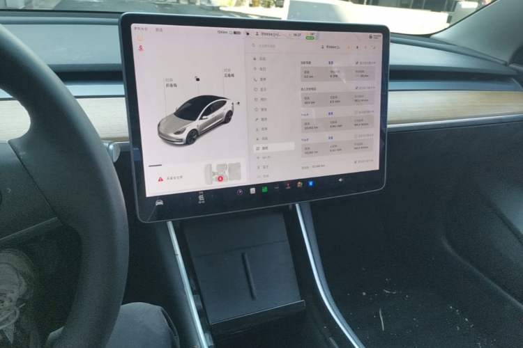 Used Tesla Model 3 2020 Standard Range Rear-Wheel Drive Upgraded Version Audio And AC Panel