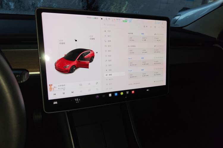 Used Tesla Model 3 2020 Refreshed Version Long-Range Rear-Wheel Drive Audio And AC Panel