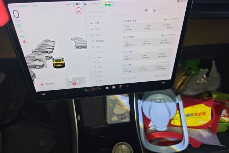 Used Tesla Model 3 2020 Revised Version Standard Range Rear-Wheel Drive – Upgraded Edition Audio And AC Panel