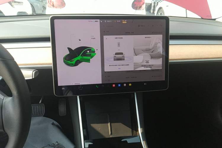 Used Tesla Model 3 2020 Standard Range Rear-Wheel Drive Upgraded Version Audio And AC Panel
