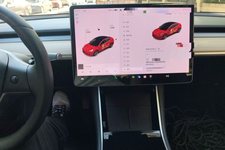 Used Tesla Model 3 2020 Standard Range Rear-Wheel Drive Upgraded Version Audio And AC Panel
