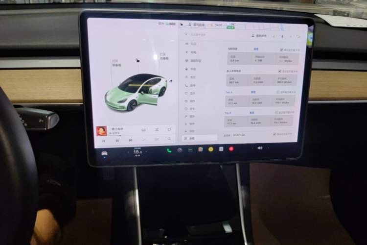 Used Tesla Model 3 2020 Standard Range Rear-Wheel Drive Upgraded Version Audio And AC Panel