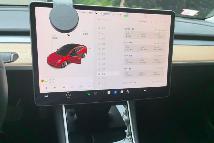 Used Tesla Model 3 2020 Refreshed Version Long-Range Rear-Wheel Drive Audio And AC Panel