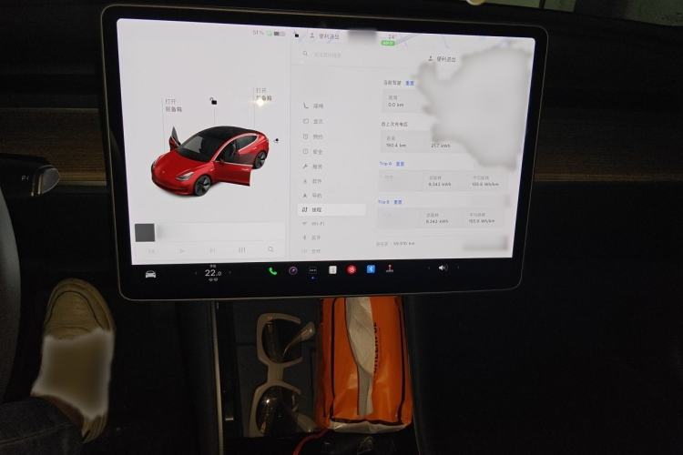 Used Tesla Model 3 2020 Revised Version Standard Range Rear-Wheel Drive – Upgraded Edition Audio And AC Panel