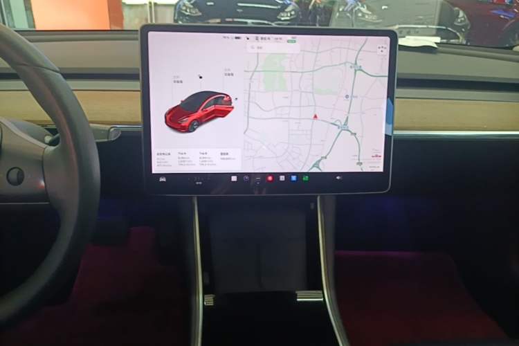 Used Tesla Model 3 2020 Revised Version Standard Range Rear-Wheel Drive – Upgraded Edition Audio And AC Panel