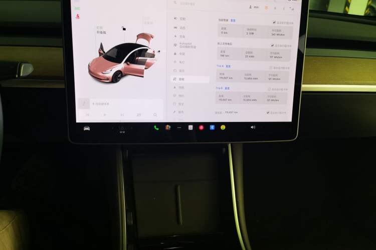 Used Tesla Model 3 2020 Standard Range Rear-Wheel Drive Upgraded Version Audio And AC Panel