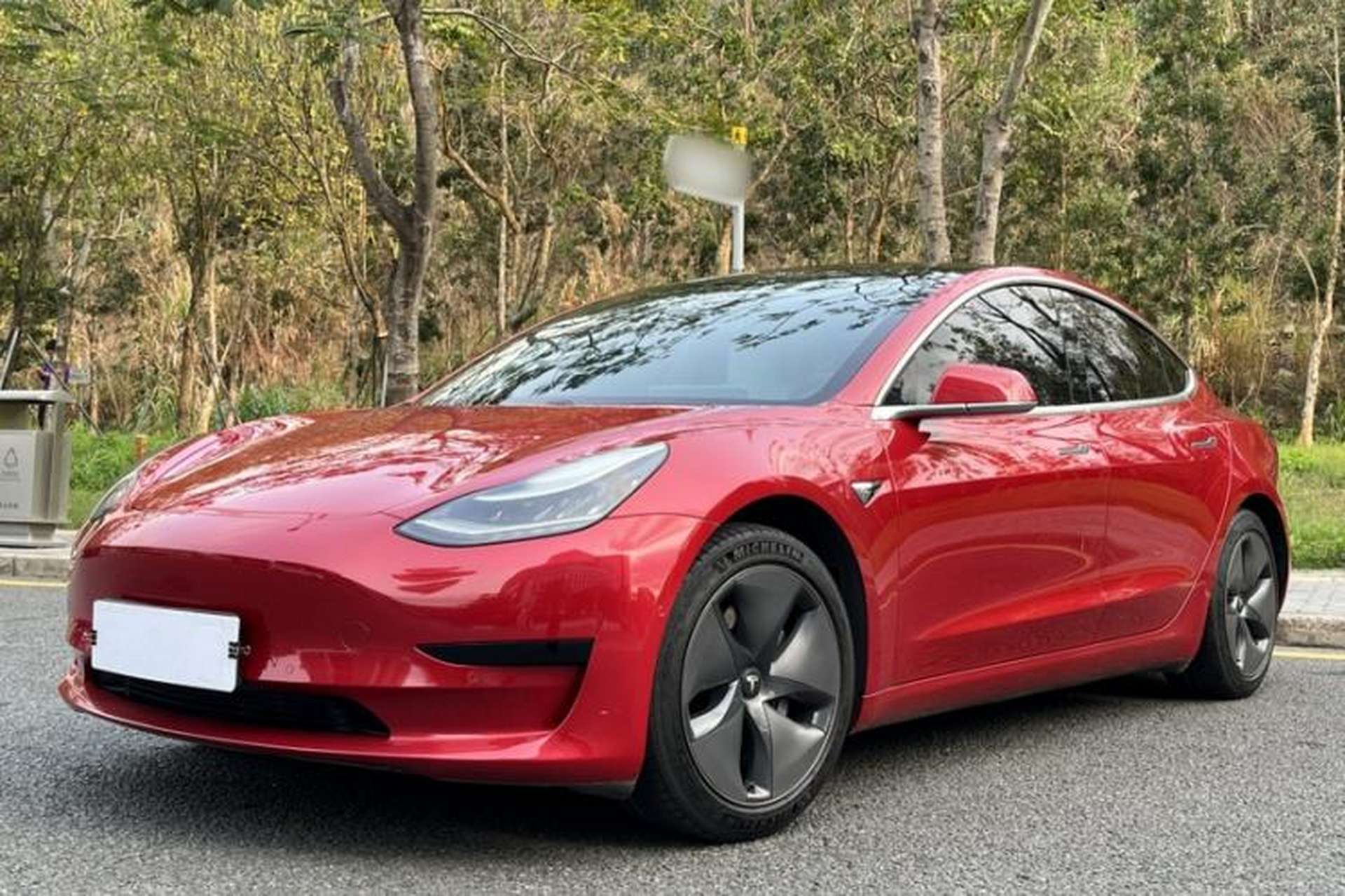 Used Tesla Model 3 2020 Standard Range Rear-Wheel Drive Upgraded Version Front Left 45 Deg