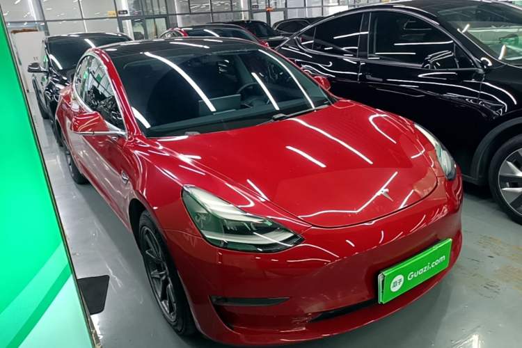 Used Tesla Model 3 2020 Refreshed Version Long-Range Rear-Wheel Drive Front Right 45 Deg