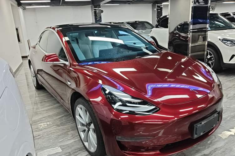 Used Tesla Model 3 2020 Refreshed Version Long-Range Rear-Wheel Drive Front Right 45 Deg
