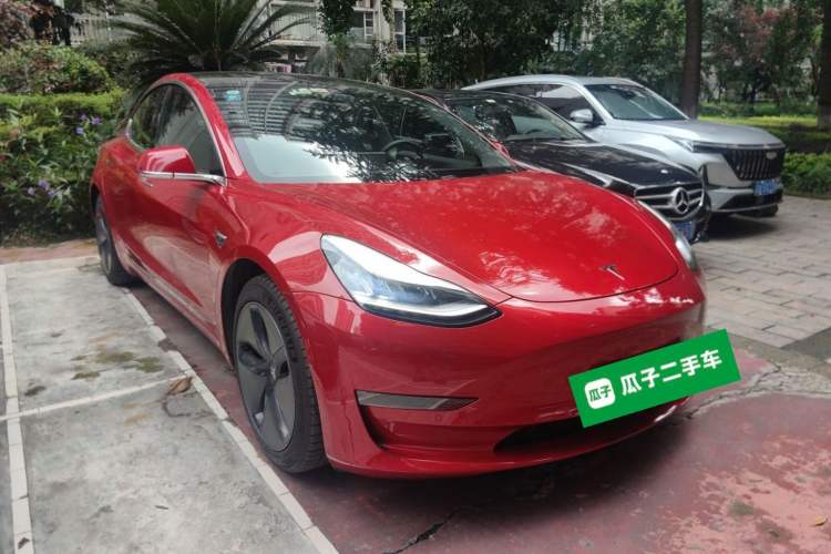Used Tesla Model 3 2020 Refreshed Version Long-Range Rear-Wheel Drive Front Right 45 Deg