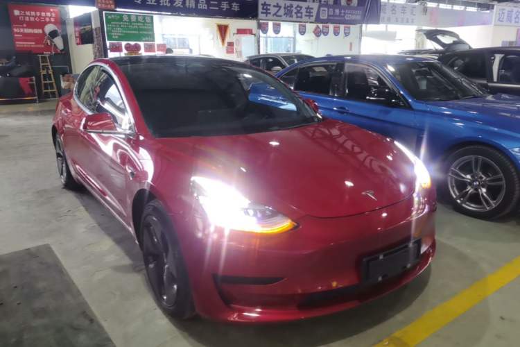 Used Tesla Model 3 2020 Standard Range Rear-Wheel Drive Upgraded Version Front Right 45 Deg