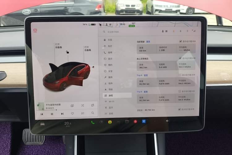 Used Tesla Model 3 2020 Standard Range Rear-Wheel Drive Upgraded Version Instrument Cluster