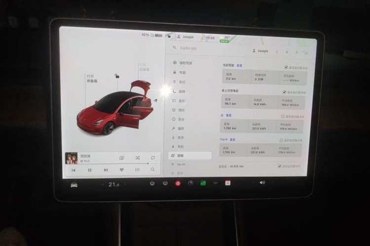 Used Tesla Model 3 2020 Standard Range Rear-Wheel Drive Upgraded Version Instrument Cluster