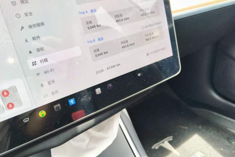 Used Tesla Model 3 2020 Revised Version Standard Range Rear-Wheel Drive – Upgraded Edition Odometer Close Up