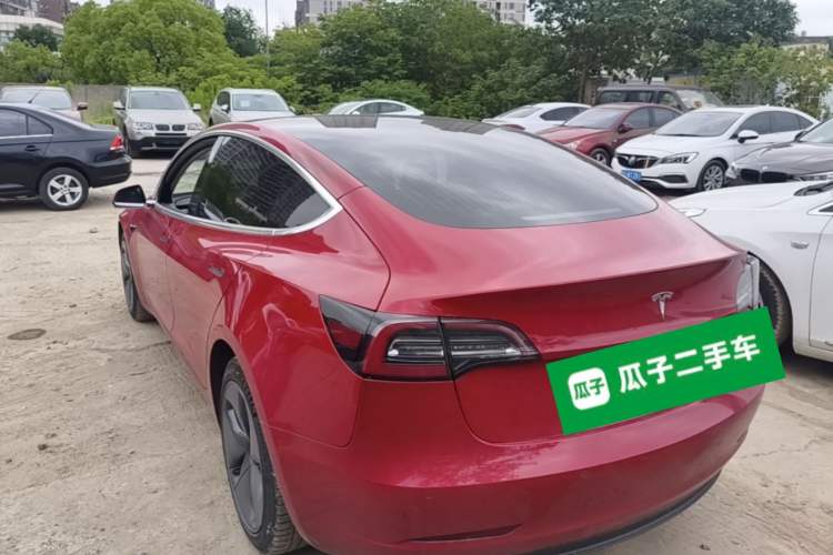 Used Tesla Model 3 2020 Standard Range Rear-Wheel Drive Upgraded Version Rear Left 45 Deg