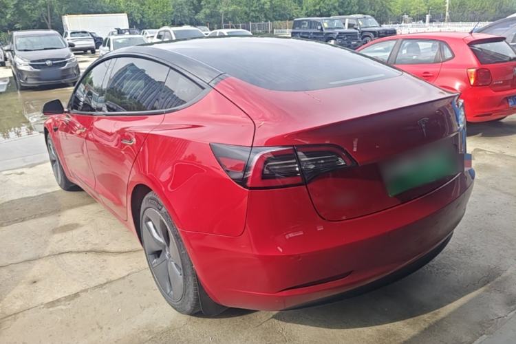 Used Tesla Model 3 2020 Refreshed Version Long-Range Rear-Wheel Drive Rear Left 45 Deg