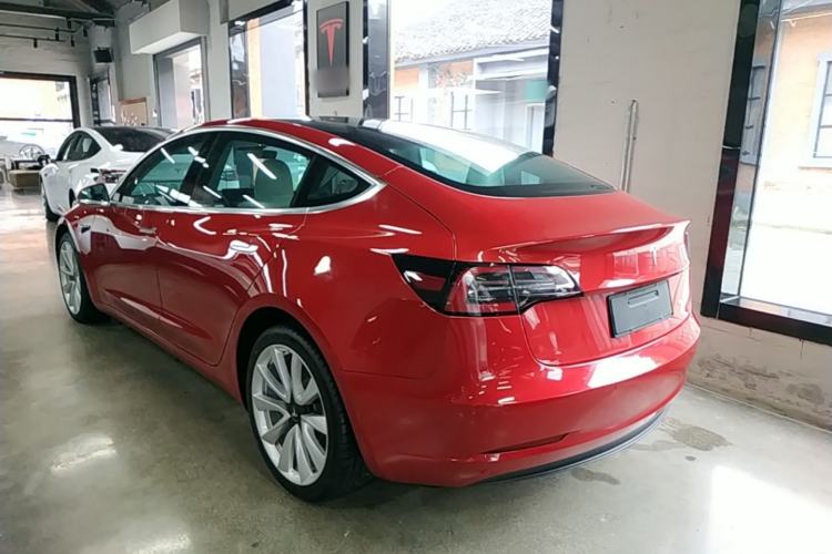 Used Tesla Model 3 2020 Refreshed Version Long-Range Rear-Wheel Drive Rear Left 45 Deg